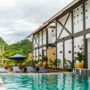 Victory Road Villas in Phong Nha, Vietnam: luxurious accommodation, with a swimming pool, sauna, full bar, tasty Western food and top-quality tours, activities, and entertainment.